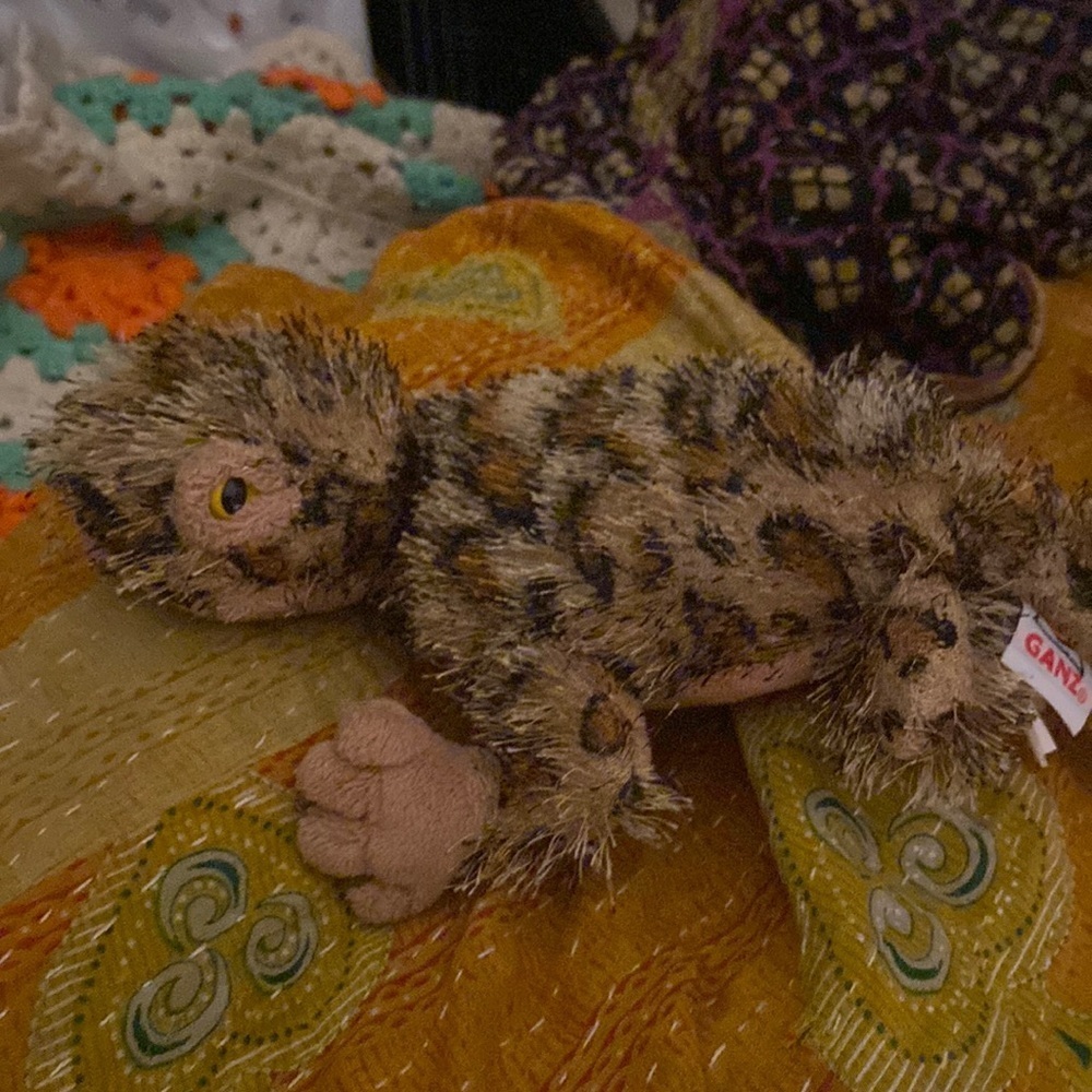Ganz leopard lizard plush toy. He is gently loved and soft as a kitten! - Picture 1 of 9